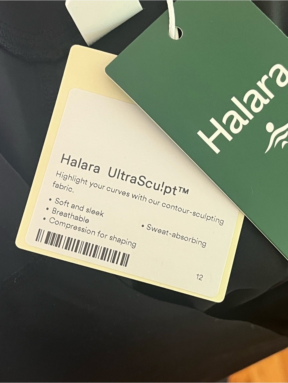 NWT Halara UltraSculpt High Waisted Pocket Shaping Leggings Black Full Length M - Picture 7 of 9